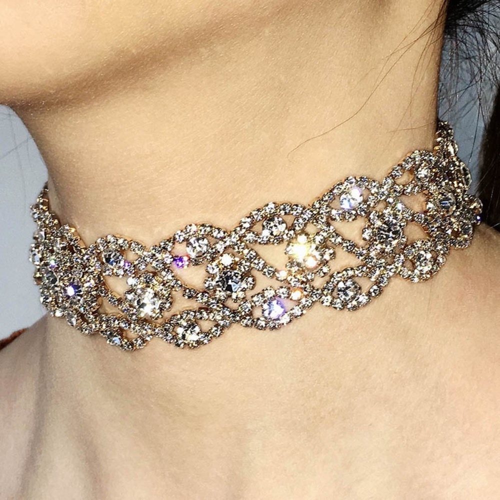 NEW Rhinestone Choker Necklace